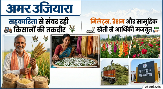 सहकारिता से संवर रही उत्तराखंड के किसानों की तकदीर: मिलेट्स, रेशम और सामूहिक खेती बने आय के मुख्य स्रोत