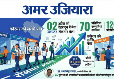 उत्तराखंड में नौकरी ढूंढ रहे युवाओं के लिए बड़ी खुशखबरी – देहरादून में 02 अप्रैल को भव्य रोजगार मेला; 70 दिग्गज कंपनियाँ देंगी पाॅलीटेक्निक छात्रों को नियुक्ति