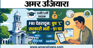 FRI देहरादून में सरकारी नौकरी का बड़ा मौका: ग्रुप ‘C’ के 91 पदों पर सीधी भर्ती, 10वीं-12वीं पास युवाओं के लिए सुनहरा अवसर