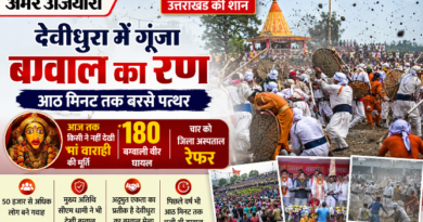 देवीधुरा में गूंजा बग्वाल का रण, आठ मिनट तक बरसे पत्थर; 180 बग्वाली वीर घायल, चार रेफर